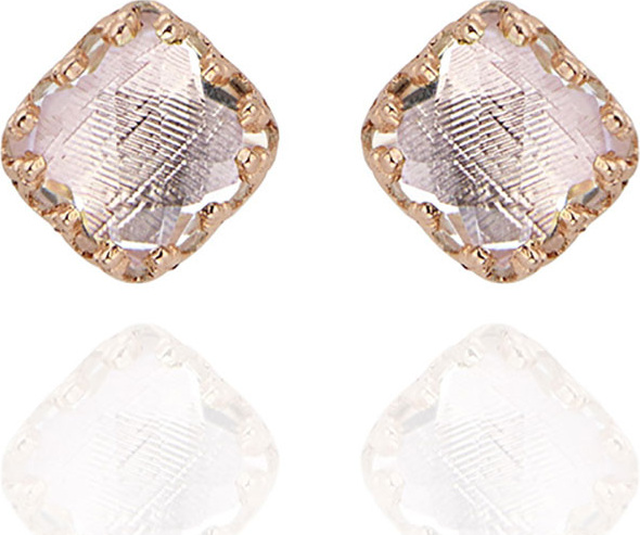 Larkspur & Hawk Jane Button Earrings with Ballet Foil