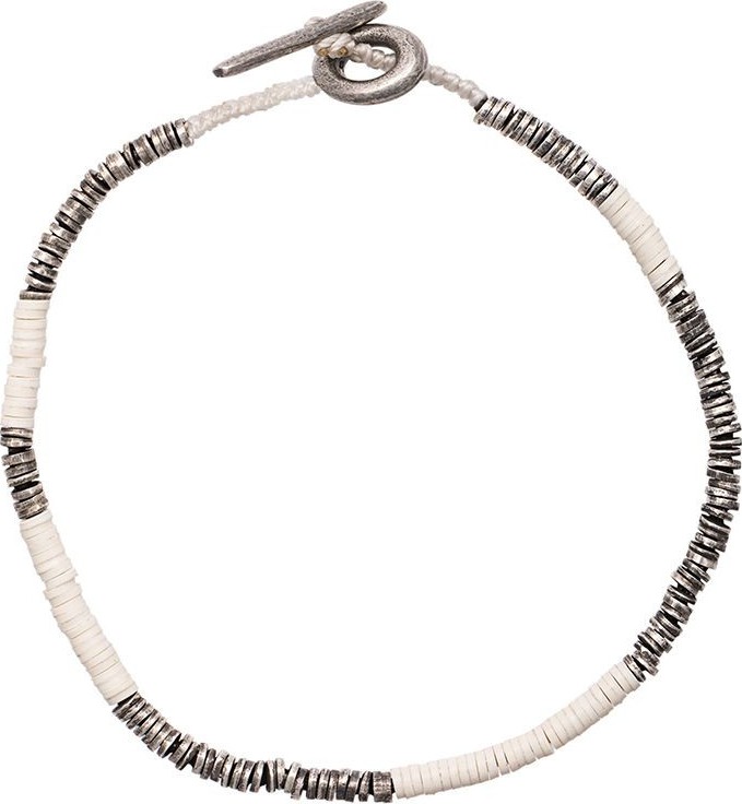 M. Cohen white beads bracelet