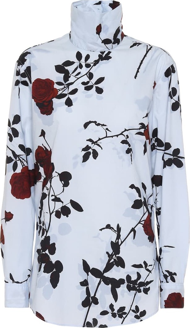 Dries Van Noten Floral cotton blouse