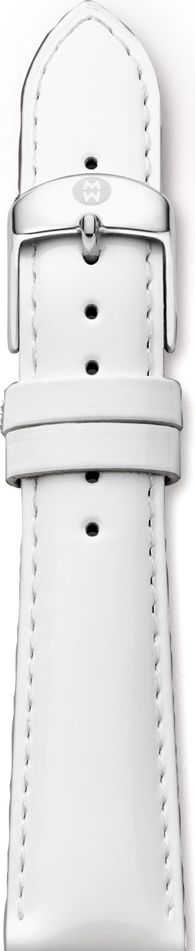 MICHELE 20mm Patent Strap, White