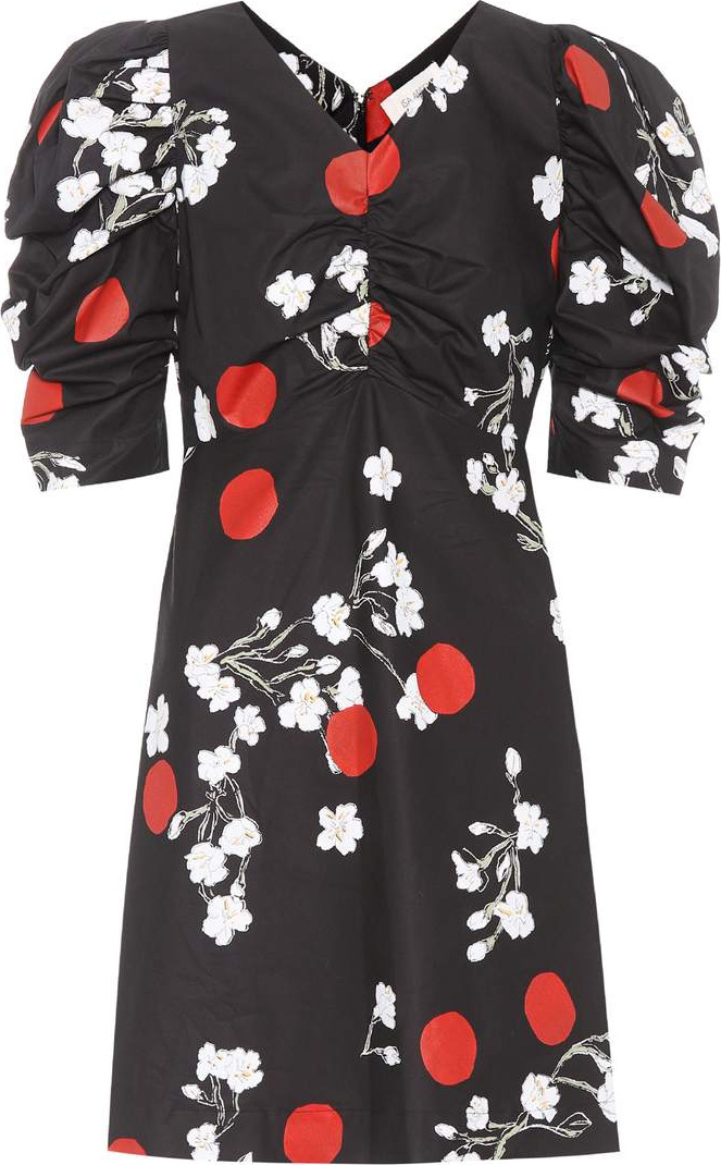 Isa Arfen Floral-printed cotton minidress