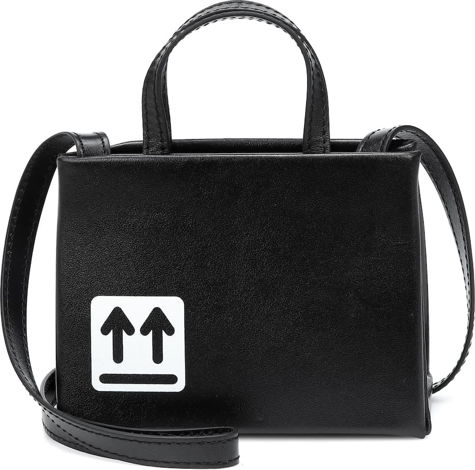 Off White Baby Box Mini leather crossbody bag