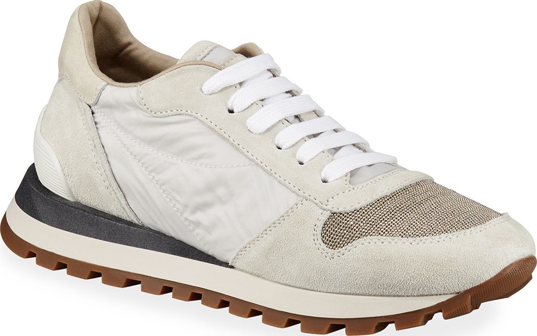 Brunello Cucinelli Nylon Techno Runner Sneakers