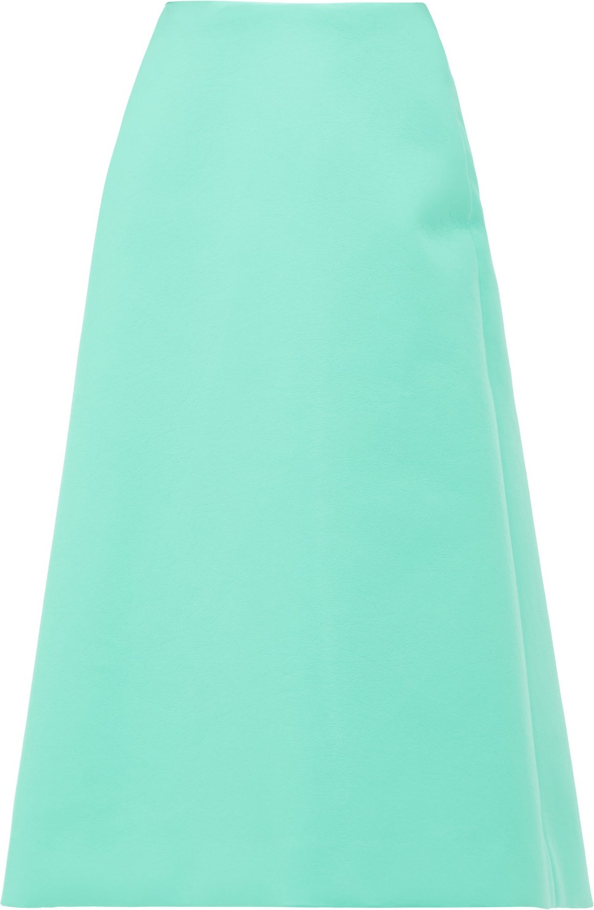 Balenciaga A-line faux-leather skirt