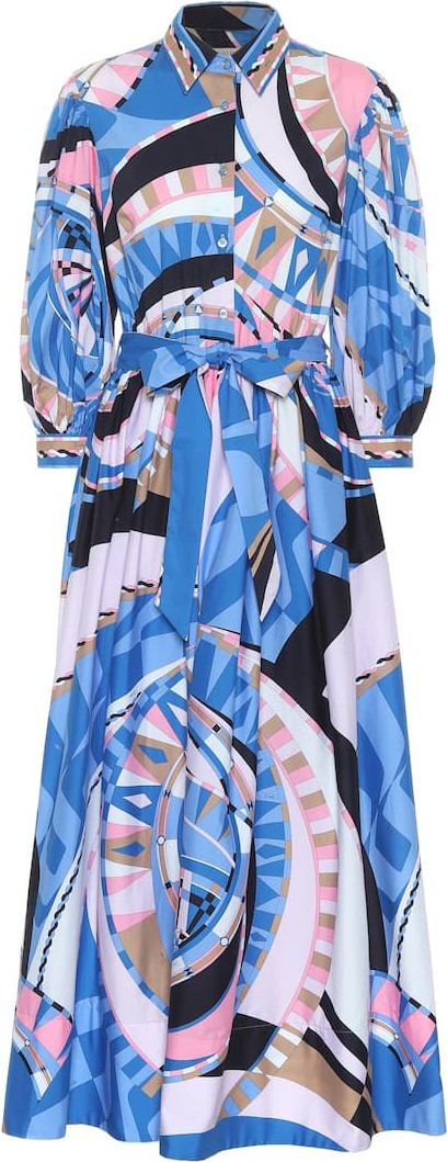 Emilio Pucci Printed cotton maxi dress