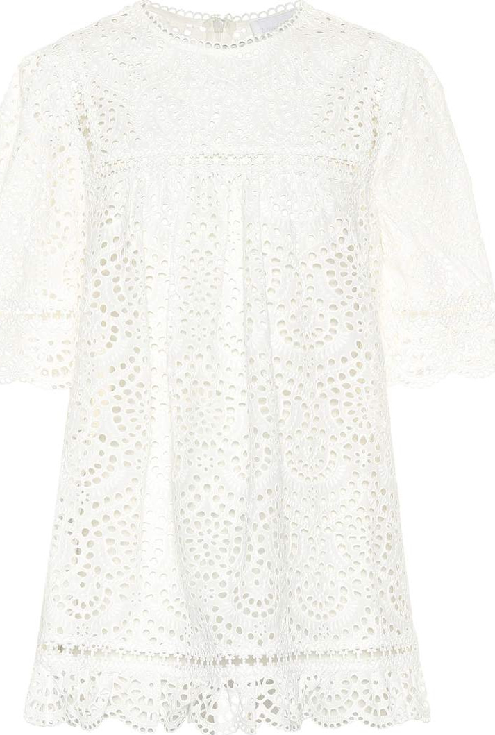 Zimmermann Bayou embroidered cotton top