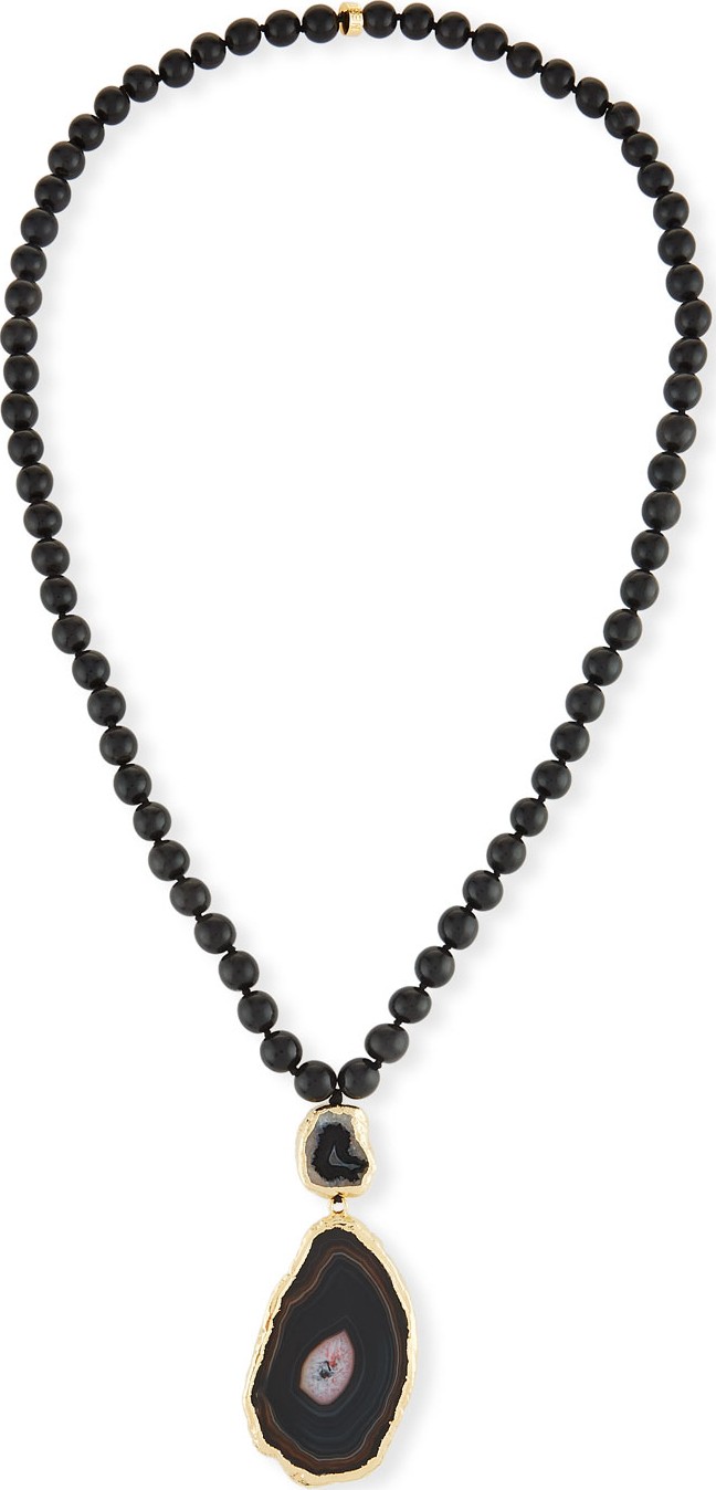 NEST Jewelry Sliced Agate Pendant Necklace