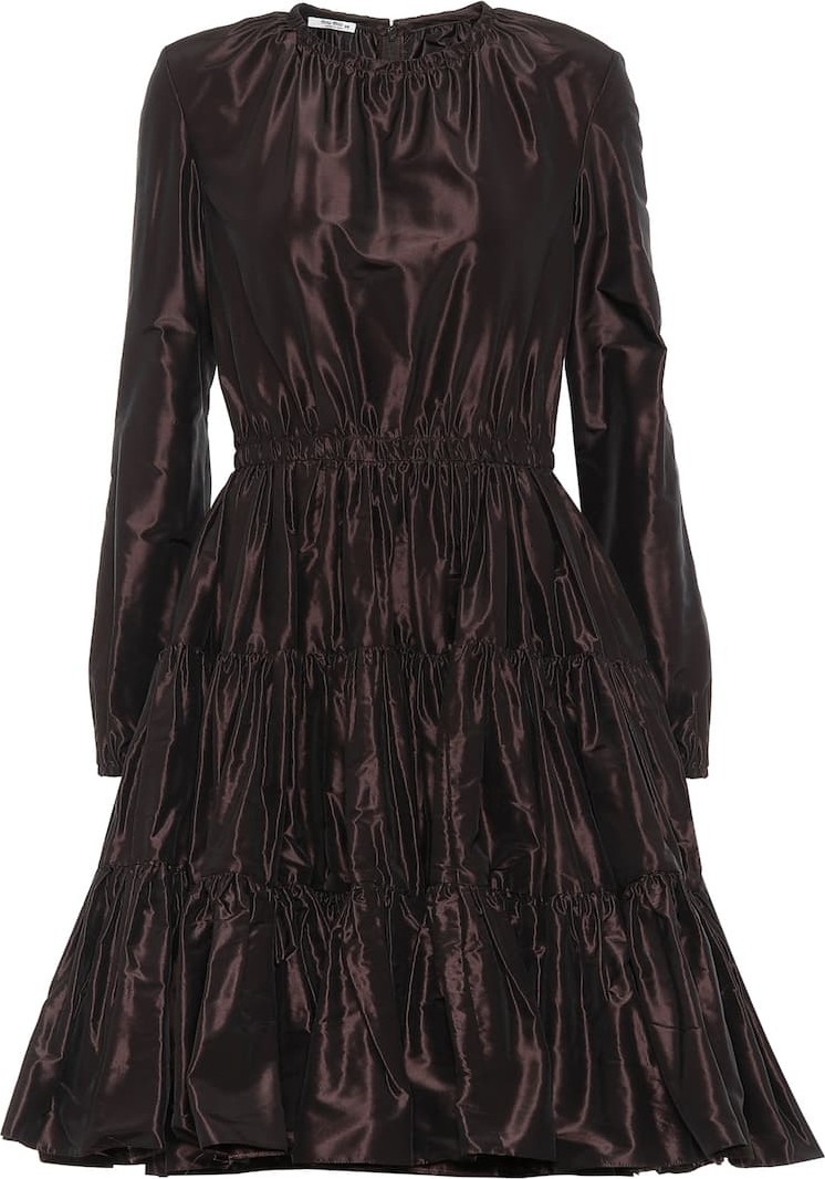 Miu Miu Silk-taffeta dress