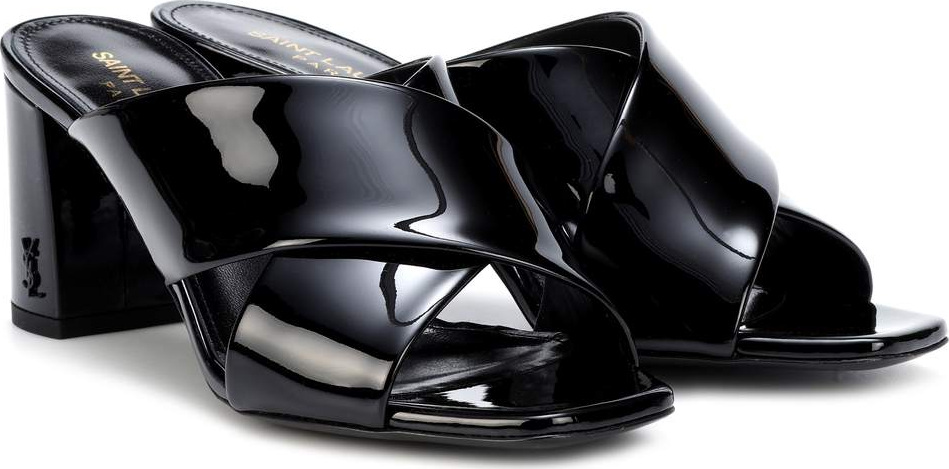 Saint Laurent LouLou 70 patent leather sandals