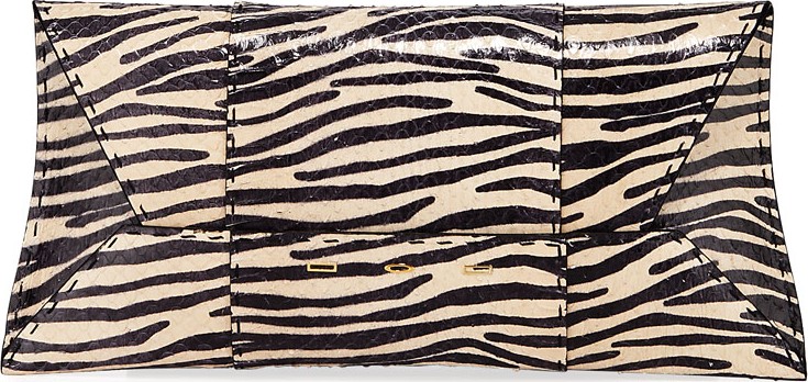 VBH Manila Stretch T Zebra Snake Clutch Bag