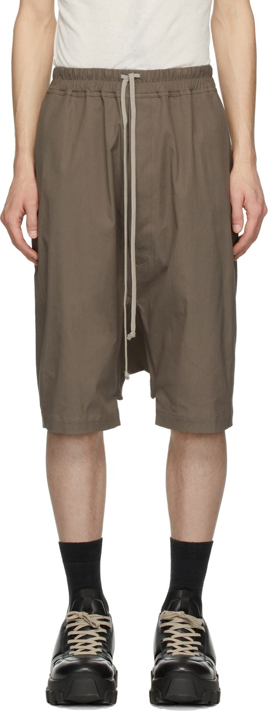 Rick Owens Grey Rick Pods Shorts