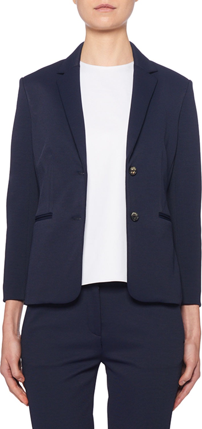 THE ROW Montia Jersey Two-Button Blazer