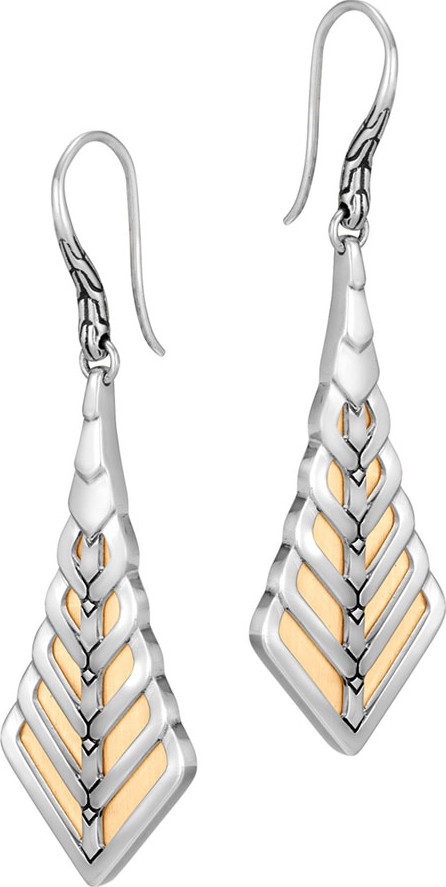 John Hardy Modern Chain Two-Tone Drop Earrings