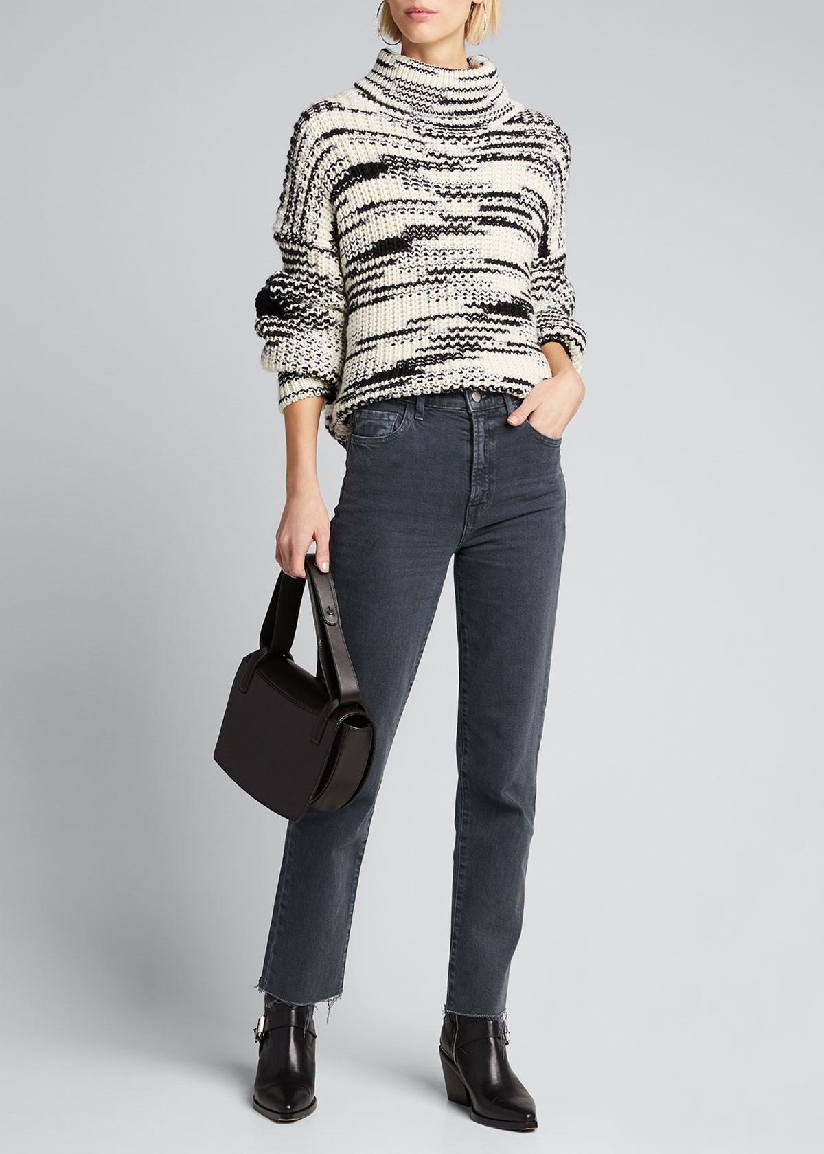 J BRAND Jules High-Rise Straight Jeans