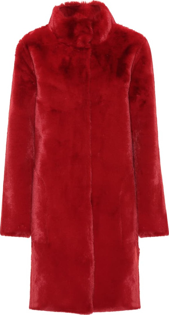Velvet By Graham & Spencer Mina faux fur reversible coat