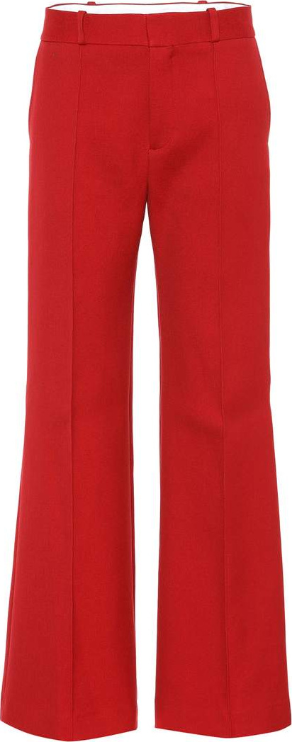 See By Chloé Cotton-blend wide-leg pants
