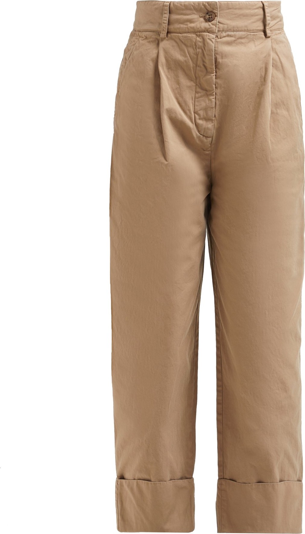 Acne Studios Phaedra cuffed cotton chino trousers