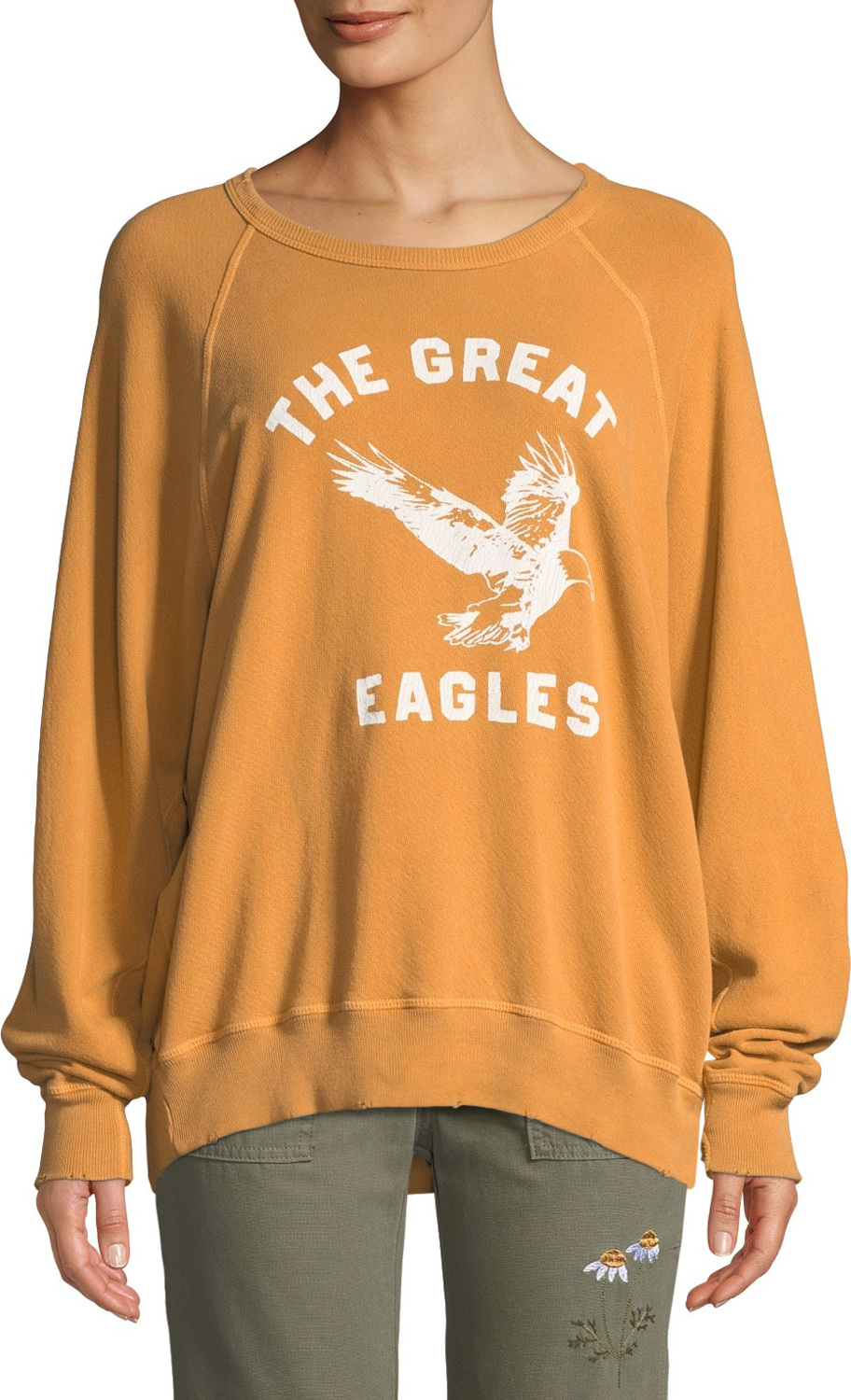 THE GREAT. The College Sweatshirt w/ Eagles Varsity Graphic
