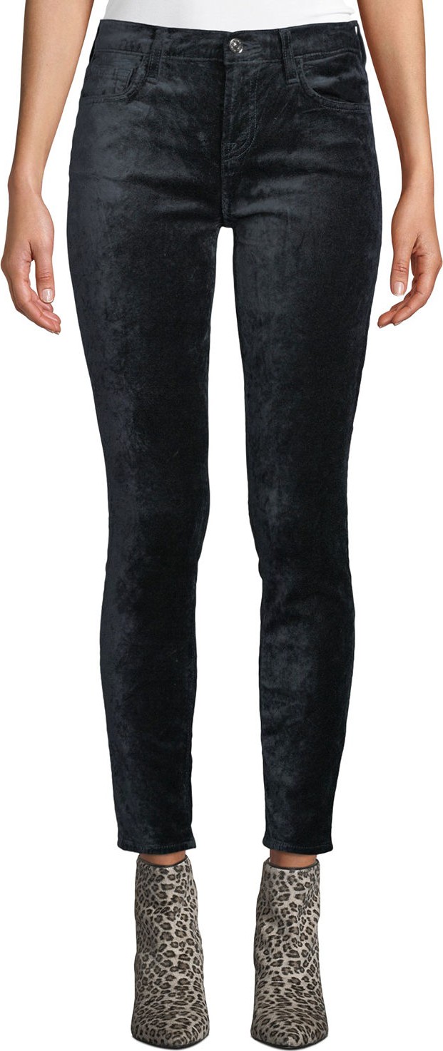 7 For All Mankind The Ankle Skinny Velvet Jeans