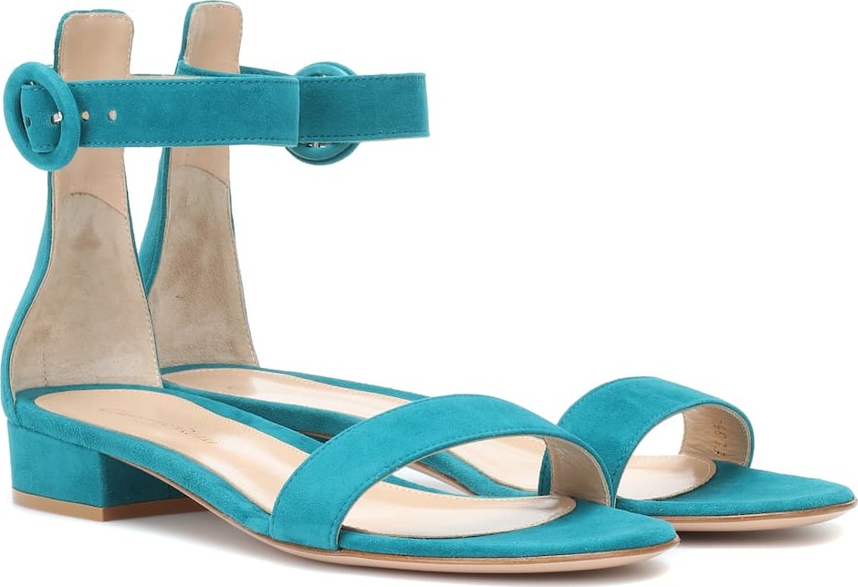 Gianvito Rossi Portofino 20 suede sandals