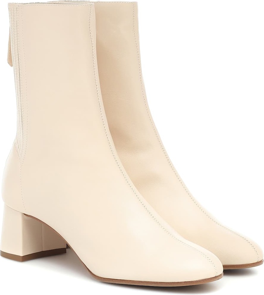 Aquazzura Saint Honoré 50 leather ankle boots