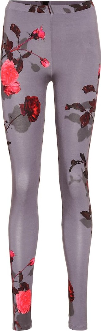 Dries Van Noten Floral jersey leggings