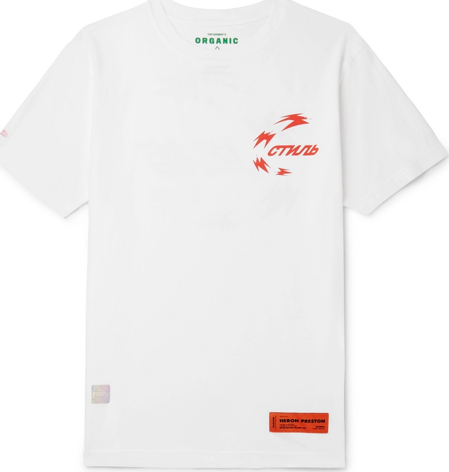 Heron Preston Printed Organic Cotton-Jersey T-Shirt