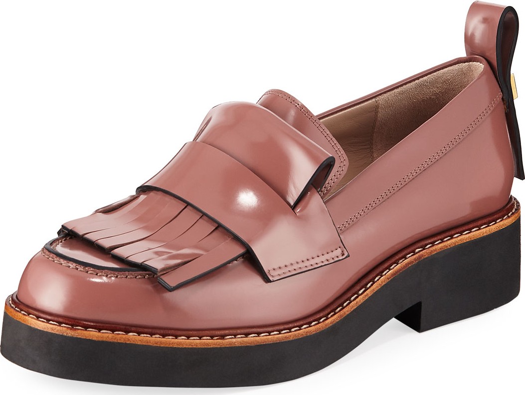 Stuart Weitzman Wesleigh Platform Kiltie Loafers
