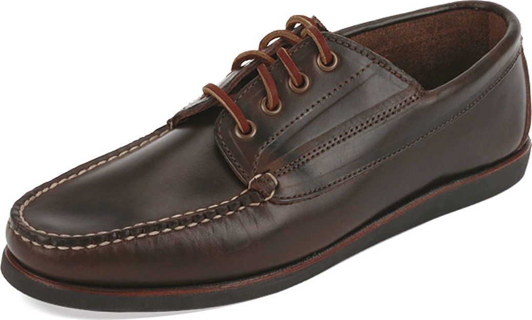 Eastland Made in Maine Falmouth USA Leather Lace-Up Moccasin, Dark Olive