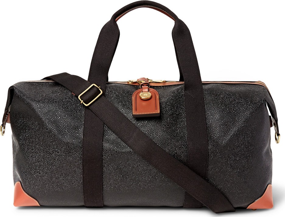 Mulberry Medium Clipper Pebble-Grain Leather Holdall