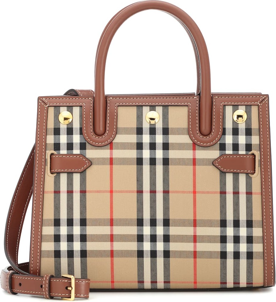 Burberry London England Title Small canvas tote