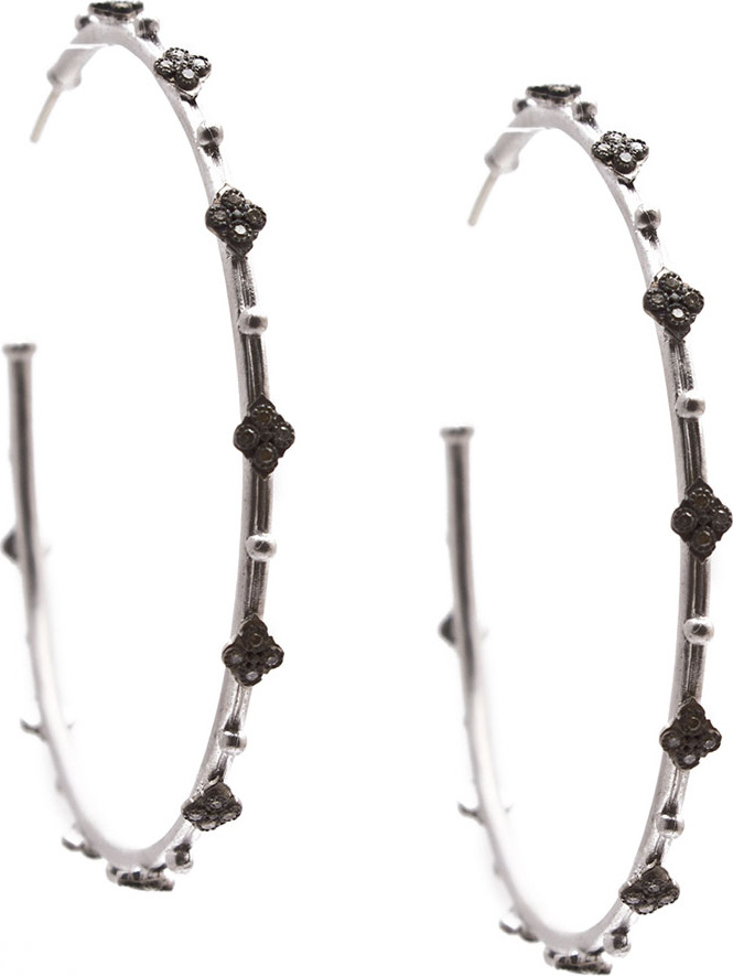 Armenta New World Crivelli Diamond Hoop Earrings