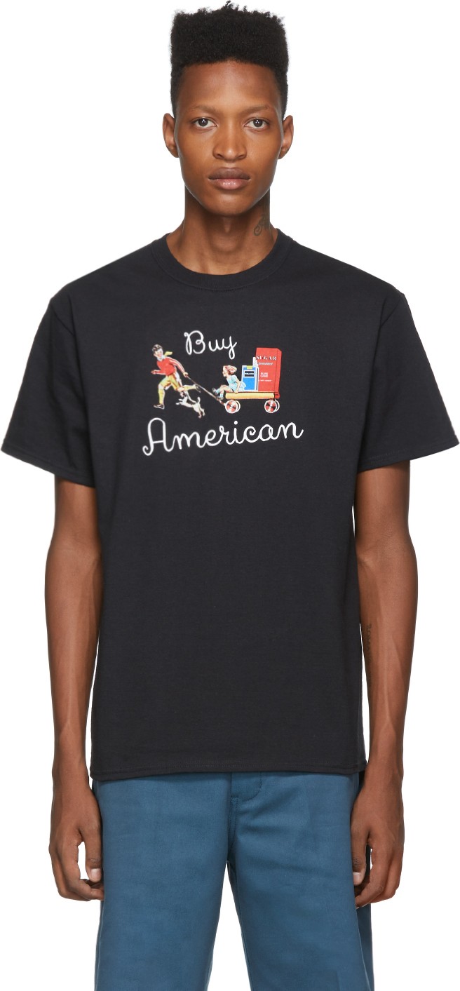 Noah NYC Black 'Buy America' T-Shirt