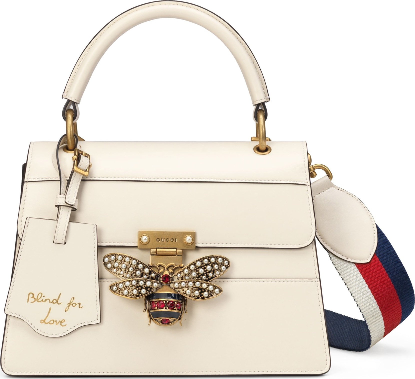 Gucci Queen Margaret Top Handle Leather Satchel