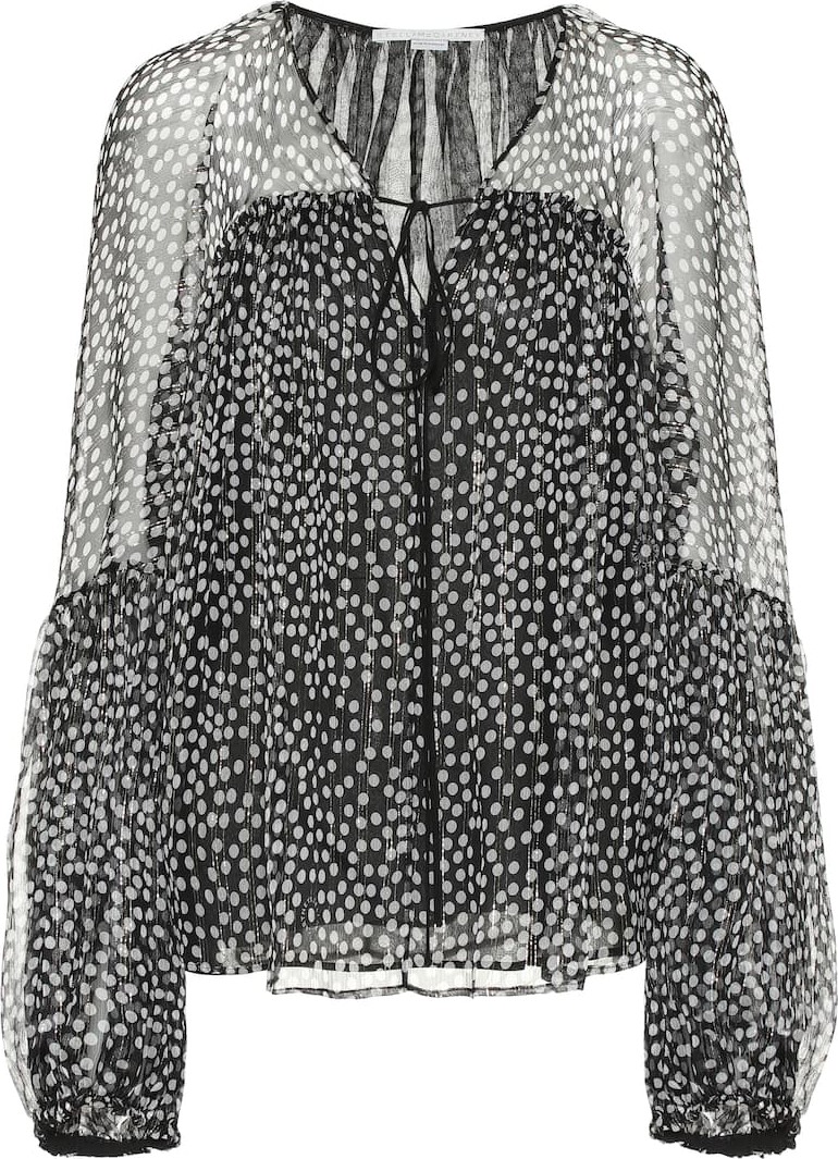 Stella McCartney Silk-blend blouse