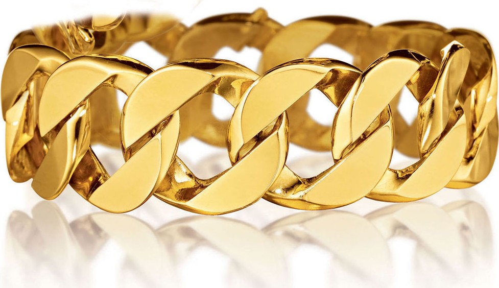 Verdura 18K Yellow Gold Curb-Link Bracelet