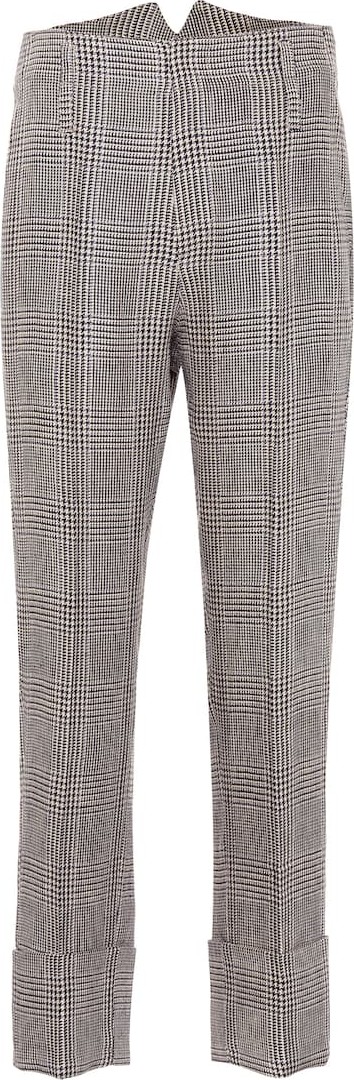 Brunello Cucinelli Checked linen pants