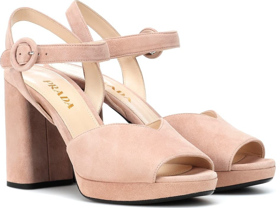 Prada Suede plateau sandals