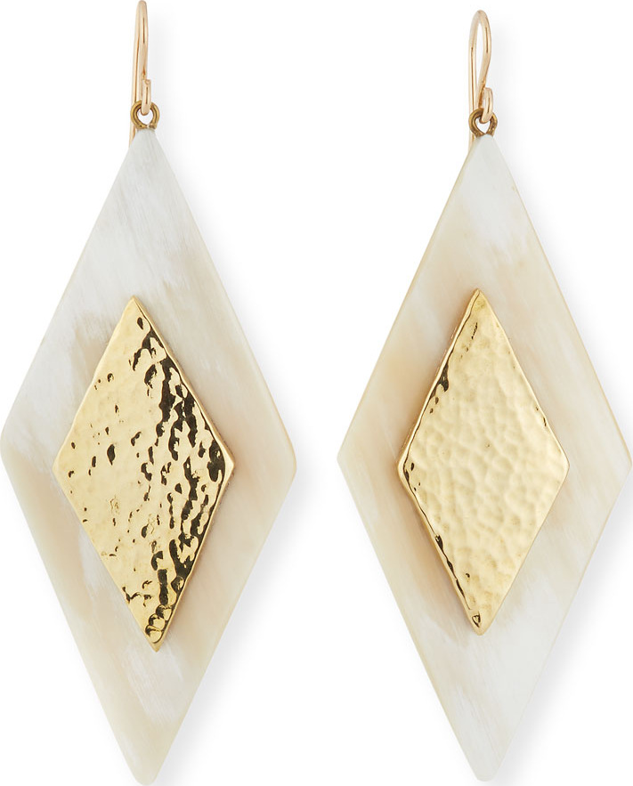 Ashley Pittman Rikebu Light Horn Drop Earrings