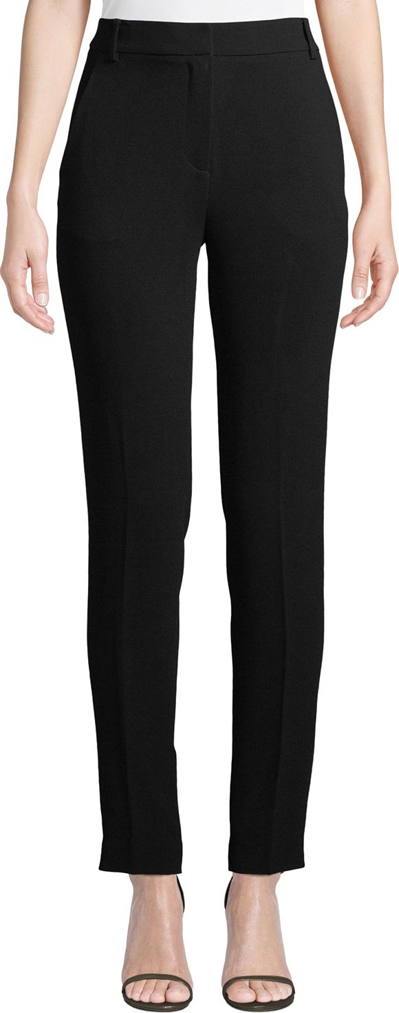 Tibi Straight-Leg Crepe Pants