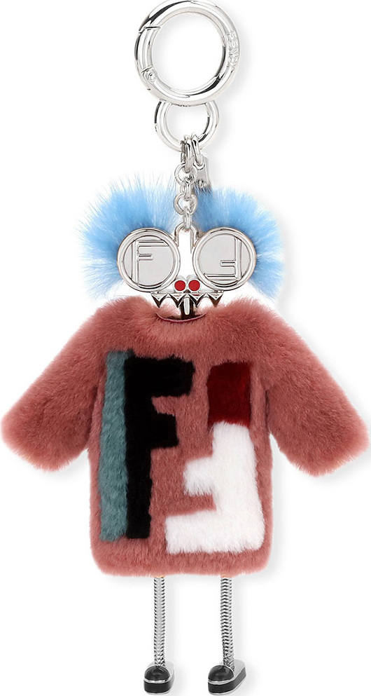 Fendi Teen Witch Mink/Rabbit Fur Charm for Handbag