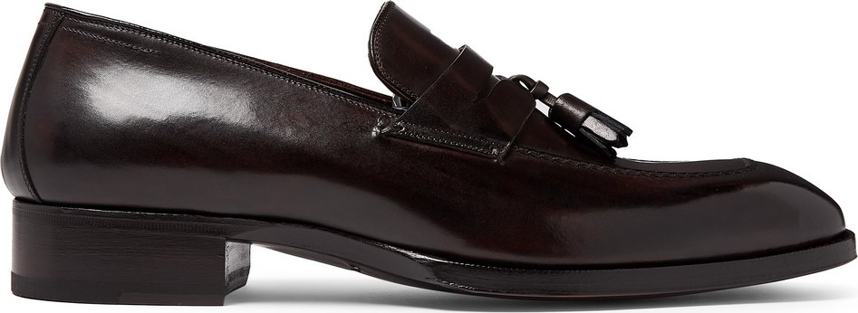 TOM FORD Elkan Leather Tasselled Penny Loafers