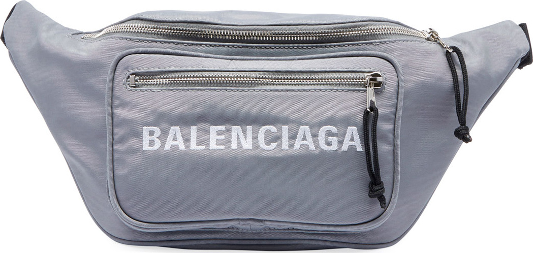 Balenciaga Men's Wheel Canvas Belt Fanny Pack Bag with Logo