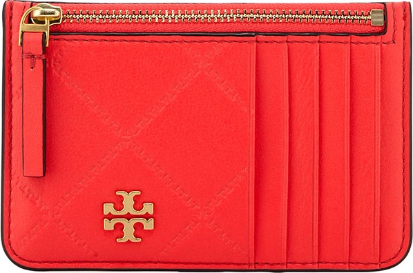 Tory Burch Georgia Quilted Zip Card Case