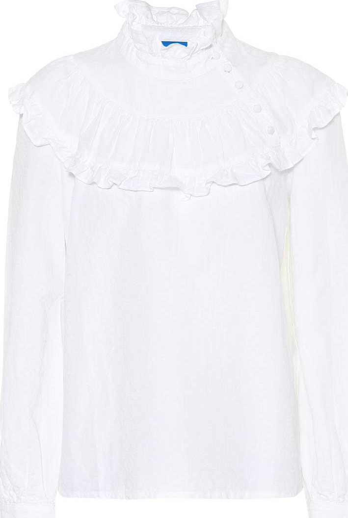 M.i.h Jeans Emmanuelle cotton and linen blouse