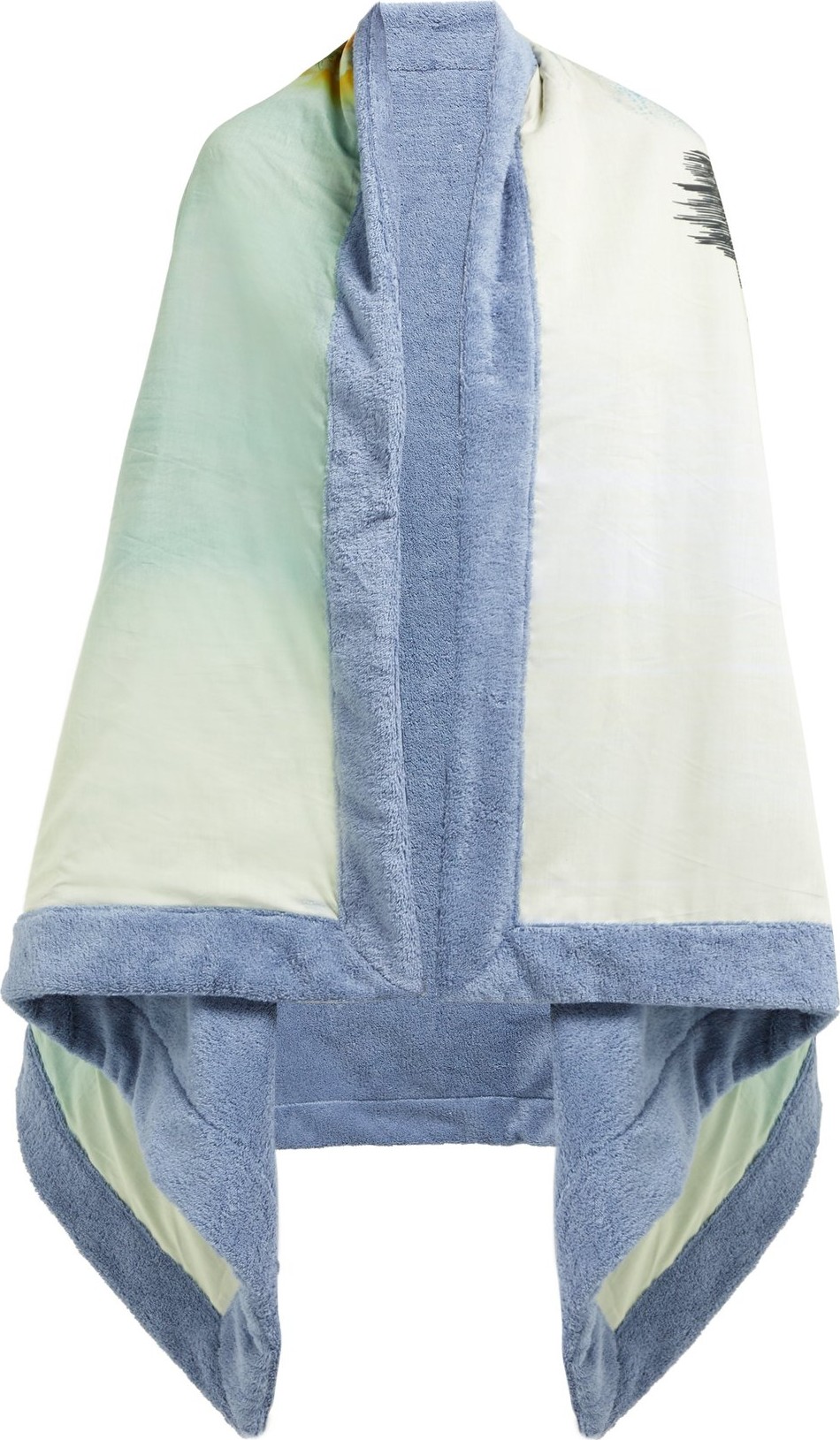 Etro Hawaiian-print terry-towelling cotton poncho