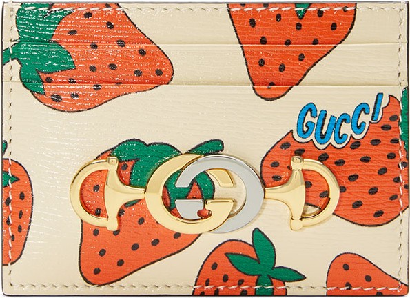 Gucci Gucci Zumi Tasty Strawberry Card Case