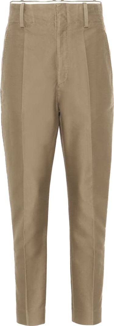 Isabel Marant Etoile Goah high-rise straight cotton pants