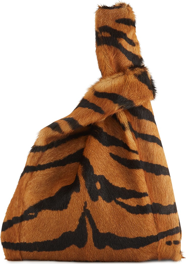 Simonetta Ravizza Furrissima Tiger Goat Fur Shopper Tote Bag