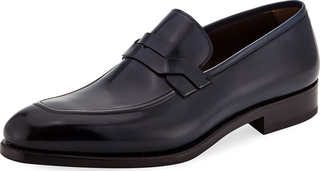 Salvatore Ferragamo Men's Backer Braided Leather Loafer